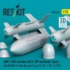 RESKIT RS32-0544 AGM-130C missiles (BLU-109 warhead) (2 pcs) with AN/AXQ-14 data link pod (1 pcs) (3D Printed) 1/32